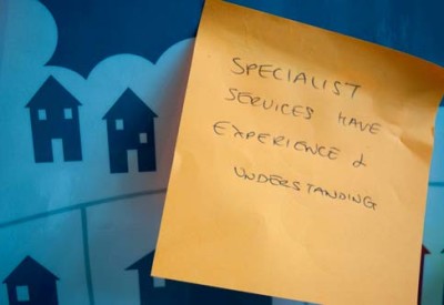 Specialist-services-postIt "Specialist services have experience and understanding."