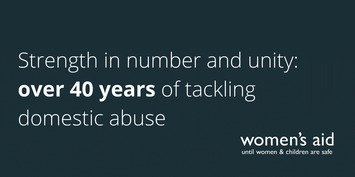 Strength in number and unity over 40 years of tackling domestic abuse (1) For Day 5 of our 16 Days of Activism blog series, actor and Women's Aid Ambassador Bill Ward shares how researching for a role opened his eyes to the extraordinary work of our grassroots movement.