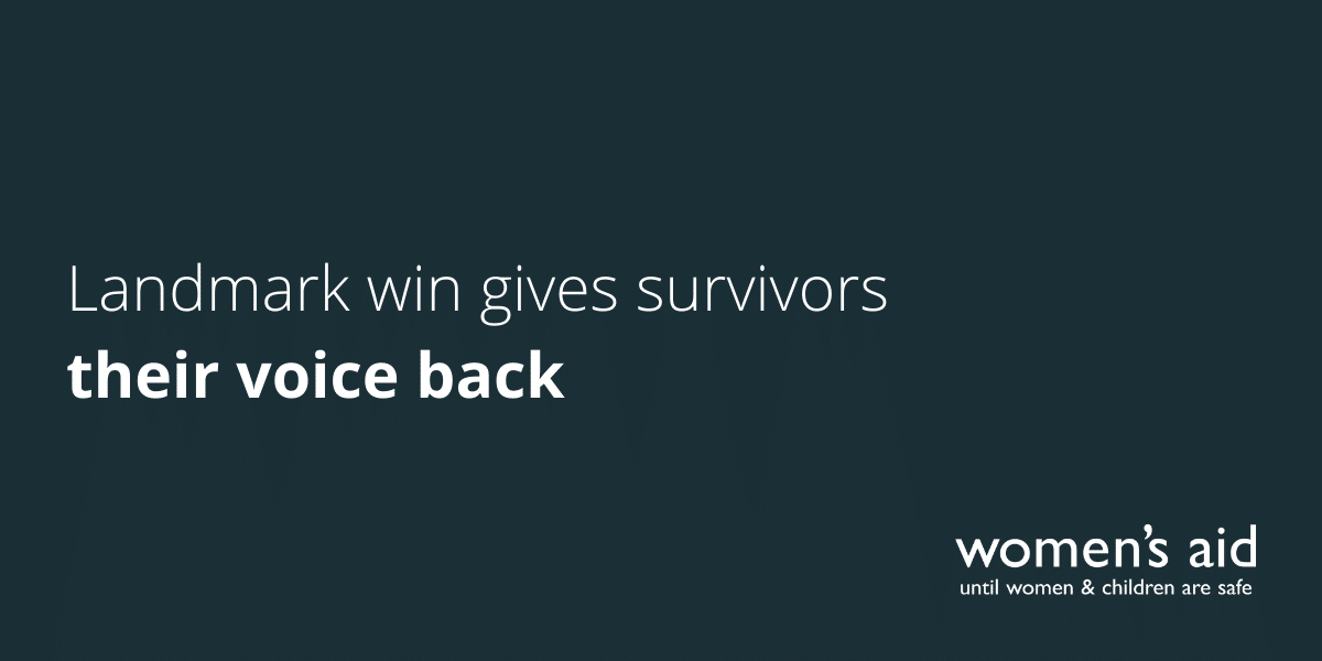 Landmark win gives survivors their voice back.