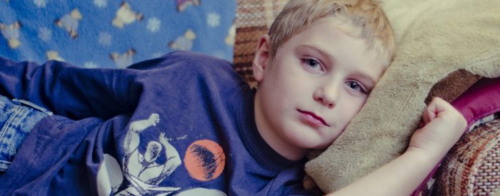 Boy lying on a sofa Boy lying on a sofa