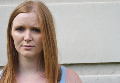 Close up of a woman looking into the camera