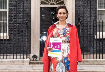 Mel B 
Hands in Women"s Aid Report on Domestic Abuse 2019
at 10 Downing Street 
London 
05/03/19
Photogrpaher Sonja Horsman