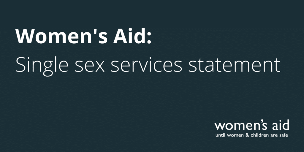 Women's Aid Single Sex Statment