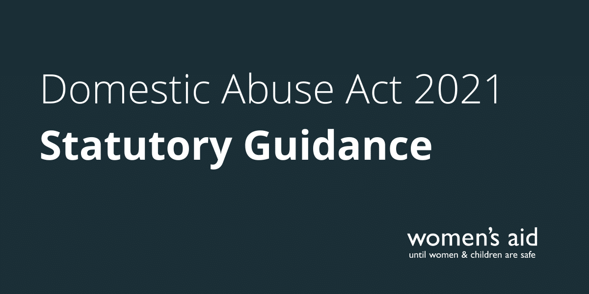 Domestic Abuse Act 2021 Statutory Guidance