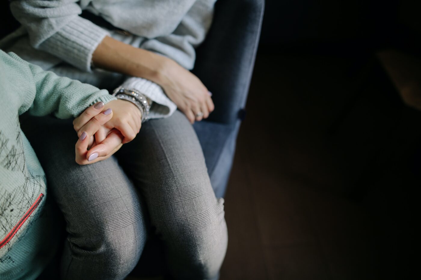 Holding hands