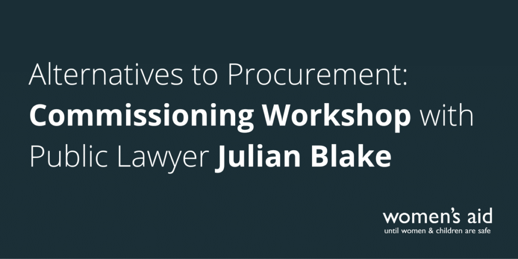 Alternatives to Procurement: Commissioning Workshop with Public Lawyer Julian Blake 