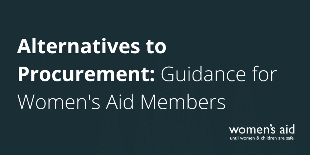 Alternatives to Procurement: Guidance for Women's Aid Members