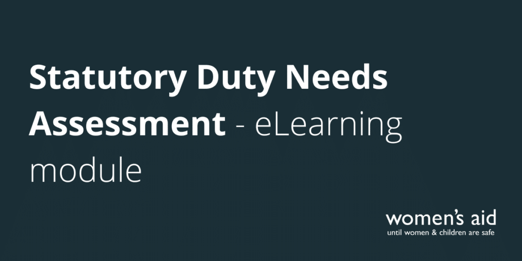 Statutory Duty Needs Assessment - eLearning module