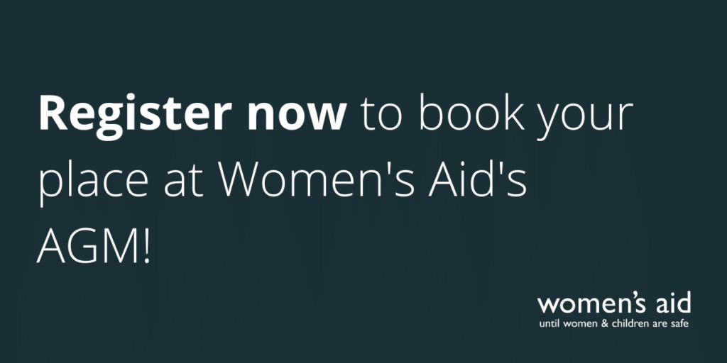 Register now to book your place at Women's Aid's AGM!
