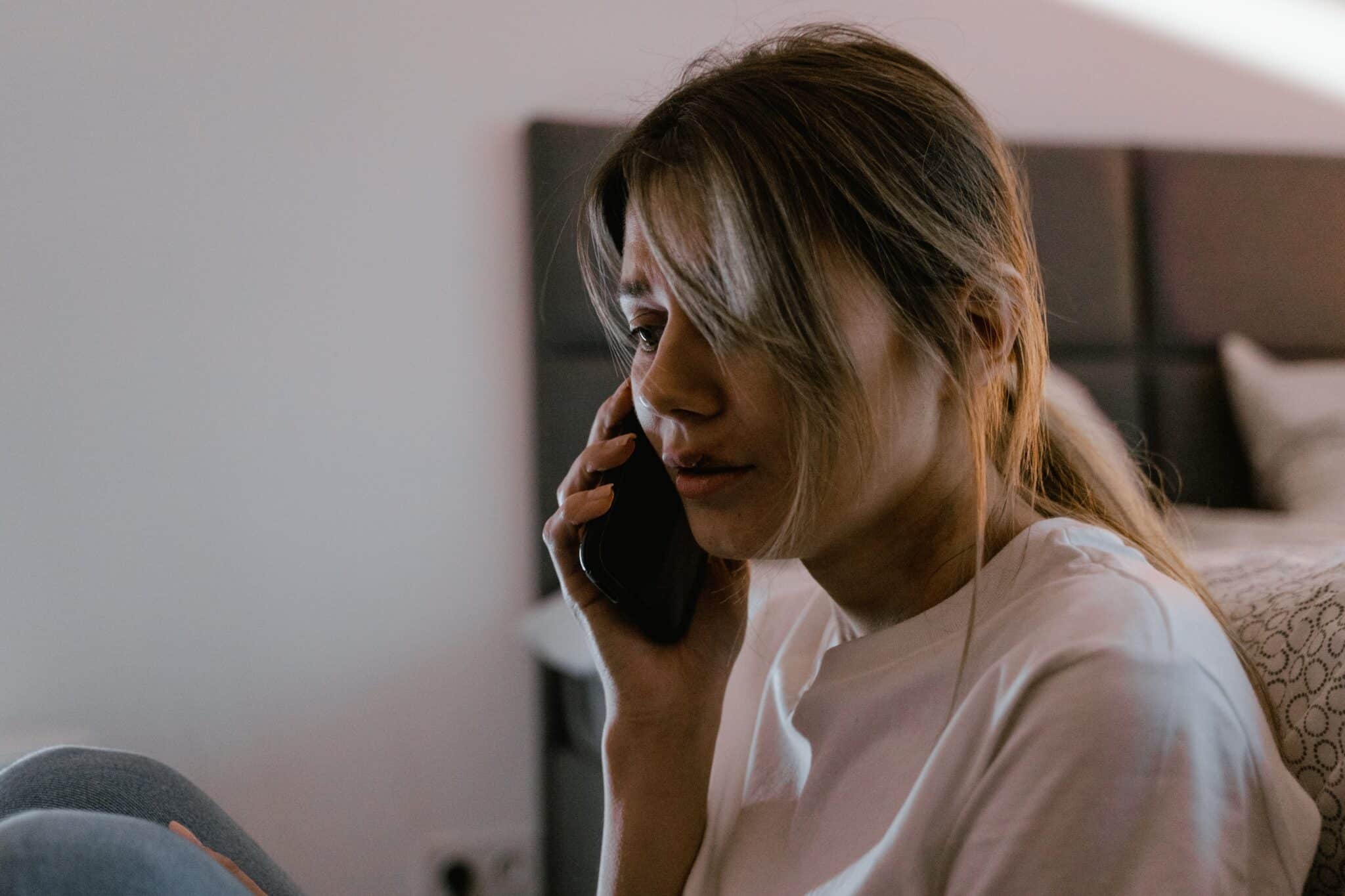 Woman on phone